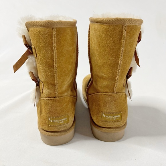Koolaburra by Ugg Genuine Suede Sheepskin Short Winter Boots Size 7 Women’s - Picture 5 of 8